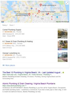 Google Map Pack Optimization in - Google Map 3 Pack 227x300 